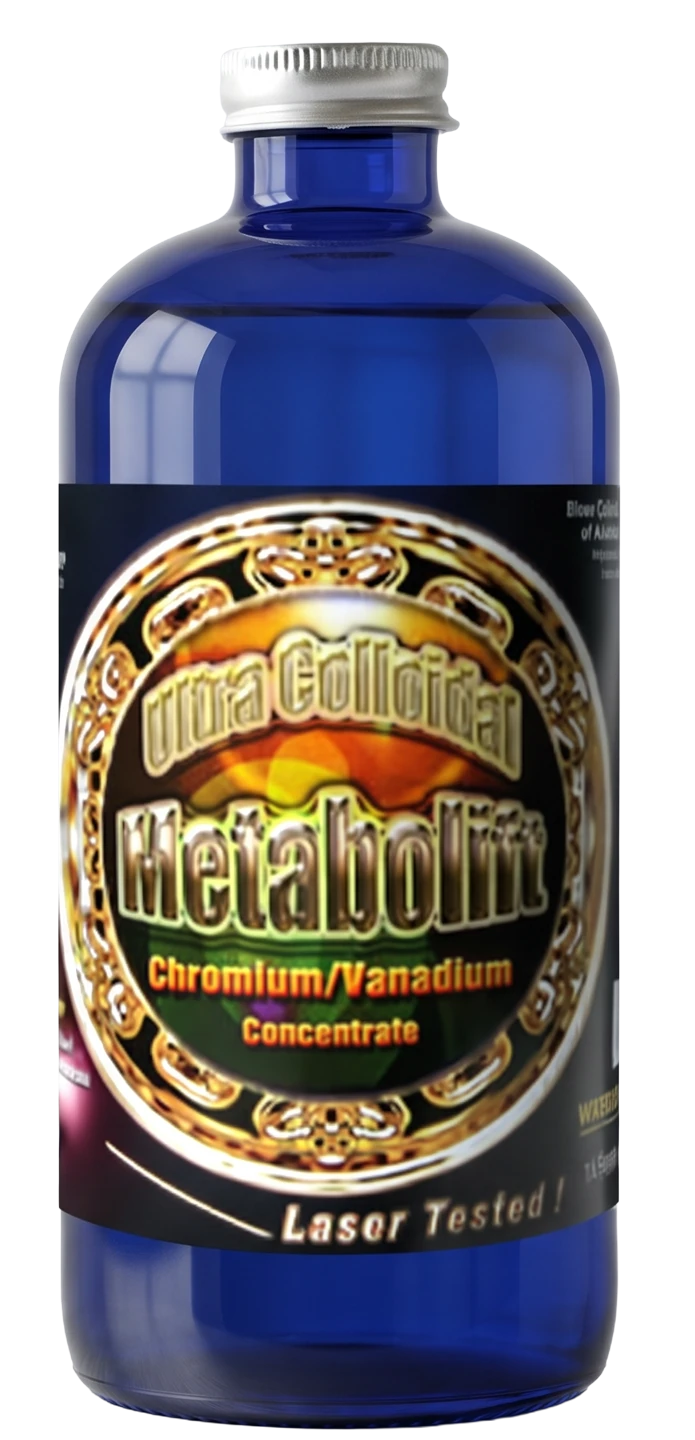 Metabolift multi-mineral liquid in an amber glass bottle with a beige label